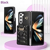 economico Cover Samsung-telefono Custodia Per Z Fold 5 Z Fold 4 Z Fold 3 Per retro con cordino con cinturino da polso Slot per schede Retrò TPU pelle sintetica