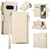 זול תיק טלפון אחר-טלפון מגן עבור Pixel 8 Pro Pixel 8 Pixel 7 Pixel 7 Pro כיסוי אחורי עם מעמד מגנטי עם שרוך רטרו TPU עור PU