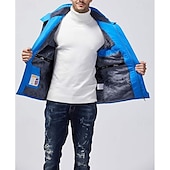halpa Fleece ja 3 in 1 takit-miesten talvitakki fleecetakki softshell tuulitakki kiipeily lumiurheilu lämpö lämmin vedenpitävä hupullinen urheiluasu
