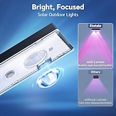 Недорогие Уличные светильники-2/4 шт., солнечный светильник для ограждения, rgb, меняющий цвет, уличный солнечный настенный светильник, садовый декор, ступенчатый светильник, IP65, водонепроницаемый светильник для дорожки,