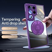 Недорогие Чехлы для Samsung-телефон Кейс для Назначение S24 Ultra S24 Plus S24 S24 ФЭ S23 S23 Ultra S23 Plus S25 Ультра Кейс на заднюю панель со стендом Защита от удара Ретро ТПУ ПК
