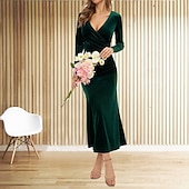 Недорогие Платья-Леди Коктейльные платья  Коктейльное платье платья русалки Жен. Элегантный стиль Леди Взрослые Рождество Новый год Рождественский сочельник Рождество Для вечеринок Платье