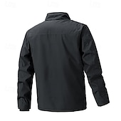 preiswerte Fleece &amp; 3 in 1 Jacken-Herren Soft Shell Jacke Wanderjacke Draussen Windundurchlässig Windbreaker-Jacke Reisen Schwarz Armeegrün Khaki