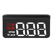 halpa Pystynäytöt-auton hud head up näyttö auton kannettava nopeusmittari auton yleishud obd-kaapelilla nopeusmittari moottorin rpm varoitus kilometrimittaus kaikki yhdessä