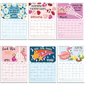 abordables Fournitures pour fêtes et fêtes-Calendrier mural 2025, c&#039;est reparti pour une décomposition de la lucarne arc-en-ciel, papeterie, épicerie fine, calendrier à spirale A5, tableau noir