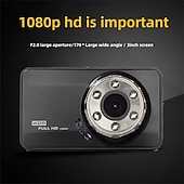 voordelige Auto DVR&#039;s-dual iens driving recorder auto usb monitoring high-definition reverse image verborgen recorder