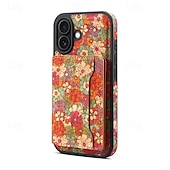 Недорогие Чехлы для iPhone-телефон Кейс для Назначение iPhone 16 Про Макс Плюс Айфон 15 Про Макс Плюс iPhone 14 13 12 Pro Max Plus iPhone 14 Pro Max iPhone 13 12 Pro Max Кошелек для карт со стендом Магнитный Разъем для карты