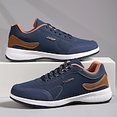 economico Sneakers da uomo-scarpe da ginnastica sportive casual da uomo color cuoio con suola ammortizzata e design allacciato – comode scarpe da passeggio per tutti i giorni
