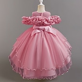 Copii Fete Rochie de petrecere Floral Floare Manșon scurt Nuntă Ocazie specială Zdrobit Fermoar Frumoasa Dulce Bumbac Poliester Asimetric Rochie de petrecere Vară Primăvară Toamnă 4-13 ani Alb ieftine Rochii de Petrecere-Copii Fete Rochie de petrecere Floral Floare Manșon scurt Nuntă Ocazie specială Zdrobit Fermoar Frumoasa Dulce Bumbac Poliester Asimetric Rochie de petrecere Vară Primăvară Toamnă 4-13 ani Alb