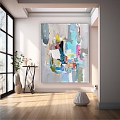 preiswerte Stillleben-Gemälde-abstrakte Malerei handgemachte moderne bunte Pattle Knife Ölgemälde handgemalte Wandkunst abstrakte Gemälde auf Leinwand Acryl Meer Ölgemälde Wandkunst Ozean Fine Art Ölgemälde für Schlafzimmer Kunst