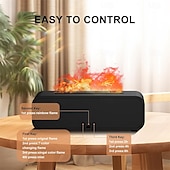 economico Umidificatori e deumidificatori-diffusore di aromi per aria con fiamma colorata umidificatore suono dinamico di fiamma fuoco diffusore di aromaterapia per casa ufficio stanza