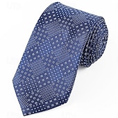 preiswerte Herren Elite Zubehör-Herren Krawatten Elegant Mode Designer Bestickt Stickerei Karomuster Tupfen Gestreift Formell Hochzeit Weihnachten