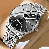 halpa Kvartsikellot-Uusi muotitrendi mineraalivahvistettu lasilinssi vedenkestävä yövalo kalenteri sunnuntain näyttö liiketoiminta vapaa-ajan urheilu kaunis ja tyylikäs miesten kello