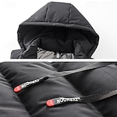 billiga Herrarnas puffer väst-Herr Pufferjacka Pufferväst Väst Gilet Quiltad väst Dagligen Datum Semester Mode Ledigt Höst vinter Ficka Polyester Håller värmen Bekväm Slät Dragkedja Huva Normal Svart Blå Grå Väst
