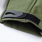 preiswerte Fleece &amp; 3 in 1 Jacken-Herren Softshelljacke Wanderjacke Winter Draussen Farbblock Winddicht Wasserabweisend Windjacke Reisen Schwarz Armeegrün Grau