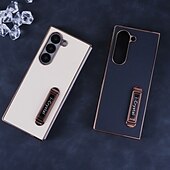 economico Cover Samsung-telefono Custodia Per Piegatura a Z 7 Z Fold 6 Z Fold 5 Z Fold 4 Z Fold 3 Custodia Portafoglio con Supporto Resistente agli urti Retrò Placcatura Pelle PU