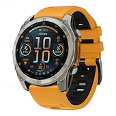 preiswerte Garmin-Uhrenarmbänder-Uhrenarmband für Garmin Fenix 8 47mm 51mm 7X 6 6X Pro Epix Pro Instinct 2X Approach S70 S62 S60 Forerunner 955 945 Epix Marq Descent Quatix 22mm 26mm Silikon Ersatz Gurt Quick Fit Verstellbar