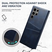 זול מארז סמסונג-טלפון מגן עבור S24 S24 Ultra Plus S23 Ultra Plus S23 S22 S22 Plus Ultra כיסוי אחורי עמיד בזעזועים רטרו TPU עור PU