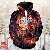3D Jul Biskop Huvtröja Rolig julhuvtröja jultomten Framficka Grafisk för Par Herr Dam Vuxna 3D-utskrift för Jul Karnival Fest Ledigt / vardag billiga Sweatshirts och Huvtröjor-3D Jul Biskop Huvtröja Rolig julhuvtröja jultomten Framficka Grafisk för Par Herr Dam Vuxna 3D-utskrift för Jul Karnival Fest Ledigt / vardag