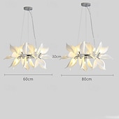 cheap Chandeliers-White Porcelain Petal Pendant Lights Modern Luxury Pendant Light Hanging Lamp Hanging Lamp for Ceiling Lustre 110-240V