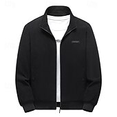 preiswerte Herrenjacken &amp; Herrenmäntel-Herren Winterjacke Cordjacke Fleecejacke Freizeitjacke Täglich Urlaub warm Tasche Vlies Herbst Winter Glatt Modisch Strassenmode Ständer Standard Schwarz Gelb Armeegrün Grau Jacken