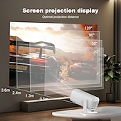 Недорогие Проекторы-p30 портативный проектор 4k android ручная фокусировка lcd авто видео проектор full hd домашний смарт портативный проектор мини проекторы