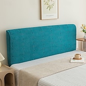 abordables Accesorios de ropa de cama-Fundas para cabecera de cama Funda para cabecera de cama elástica Funda/funda elástica para cabecera, tela de terciopelo suave estampada, funda protectora para la espalda, todo incluido, lavable para
