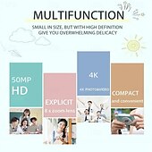 cheap Digital Camera-4K Digital Camera Point and Shoot Photography Travel Selfie Camara 2.4inch Screen Entry-Level Gift Compact Digicam Selfie Mini Retro Cam