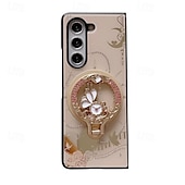 رخيصةأون جراب سامسونج-هاتف غطاء من أجل زي فولد 6 Z Fold 5 Z Fold 4 غطاء خلفي مع حامل مغناطيس دعم الشحن اللاسلكي مكتب  /  الأعمال TPU الكمبيوتر الشخصي
