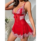 economico Regali-Camicia da notte Babydoll Lingerie perizoma pigiama sexy da donna per adulti regalo di San Valentino per lei