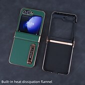 お買い得  サムスン用ケース-電話 ケース 用途 Zフリップ6 Z Flip 5 Z Flip 4 Z Flip 3 ウォレットカードケース スタンド付き 耐衝撃 レトロ風 仕上げ PUレザー