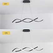 cheap Dimmable Ceiling Lights-Modern LED Pendant Lights Dimmable with Remote Control Color Temperature Aluminum Island Lighting Lamp Fixture 96cm 110-240V