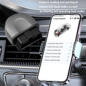 baratos OBD-obd ii scanner de carro leitor de dados redefinir ferramenta de diagnóstico bluetooth-compatível conexão de um clique modo de hibernação automática ferramenta de diagnóstico de digitalização