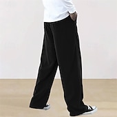 abordables Pierna Recta-Hombre Pantalones de Deporte Pantalones deportivos Pantalones Pantalones de Pana Pantalones deportivos de pierna recta Correa Bolsillo Cintura elástica Plano Comodidad Diario Deporte Moda Casual