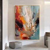 preiswerte Landschaftsgemälde-Ölgemälde handgemachte abstrakte bunte Gemälde auf Leinwand handgemalt reich strukturierte Acrylmalerei moderne Wandkunst handgemaltes Kunstwerk für Wohnzimmer Kunstwerk Wanddekoration
