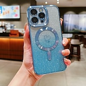 お買い得  iPhone用ケース-電話 ケース 用途 iPhone 16 Pro Max プラス iPhone 15 プロマックスプラス iPhone 14 13 12 11 Pro Max Plus iPhone 14 Pro Max iPhone 13 12 11 Pro Max バックカバー 磁石バックル ワイヤレス充電をサポート 耐衝撃 レトロ風 TPU アクリル