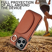 tanie Etui do iPhone&#039;ów-telefon Kılıf Na iPhone&#039;a 16 Pro Max Plusa iPhone&#039;a 15 Pro MaxPlus iPhone 14 13 12 11 Pro Max Plus iPhone 14 Pro Max iPhone 13 12 11 Pro Max Osłona tylna Uchwyt pierścieniowy Gniazdo karty Odporny na
