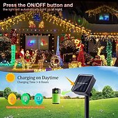 זול מופעל באמצעות אנרגיה סולארית-4m 96leds חיצוני סולארי קרח בר מחרוזת אור חצר מרזבים מרפסת גדר מדרגות חג המולד חתונה אווירה חגיגית מחרוזת אור דקורטיבית