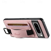 baratos Outras capas para telefone-telefone Capinha Para Pixel 9 Pro Pixel 9 Pro XL Pixel 8 Pro Pixel 8 Pixel 9 Pixel 7 Pixel 7 Pro Pixel 6 Pixel 6 Pro Capa traseira Com Suporte com pulseira Slot para cartão Retro TPU PC Couro PU