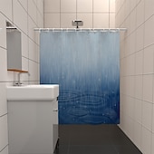 levne Sprchové závěsy-Závěs na sprchu s háčky 180cm*180cm(70&quot;*70&quot;) Polyester pratelný voděodolný květinový dešťový vzor pro dekoraci koupelny