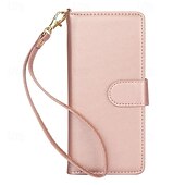economico Cover Samsung-telefono Custodia Per Piegatura a Z 7 Z Fold 6 Z Fold 5 Z Fold 4 Z Fold 3 Copertura Posteriore con Supporto Con Cinturino da Polso Slot per Carte Retrò TPU Pelle PU