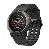 cheap Garmin Watch Bands-Watch Band for Garmin Fenix 8 47mm 51mm 7X 6 6X Pro Epix Pro Instinct 2X Approach S70 S62 S60 Forerunner 955 945 Epix Marq Descent Quatix 22mm 26mm Silicone Replacement  Strap Quick Fit Adjustable