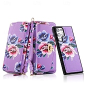 voordelige Samsung-hoesje-telefoon hoesje Voor S24 Ultra S24 Plus S24 S23 S23 Ultra S23 Plus S22 S22 Ultra Achterkant Wallet Card Case Rits met draagkoord met polsband Retro TPU PU-nahka