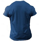 ieftine Tricouri amuzante pentru bărbați-Bărbați Cerb Tricou Manșon scurt Tricou Tipărire 3D Stil Nautic Cămașă Zilnic Casual Stil de strada Sport exterior Vânătoare Albastru piscină Maro Trifoi Primavara vara Îmbrăcăminte S M L XL XXL XXXL