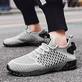 baratos Ténis para Homem-tênis esportivos respiráveis verde neon masculino – tênis de corrida de malha leve com sola acolchoada