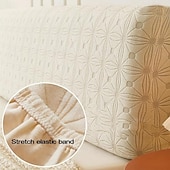 abordables Accesorios de ropa de cama-Fundas para cabecera de cama Funda para cabecera de cama elástica Funda/funda elástica para cabecera, tela de terciopelo suave estampada, funda protectora para la espalda, todo incluido, lavable para