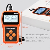 abordables OBD-Lecteur de code OBD2, testeur de batterie, outil de diagnostic automatique de voiture avec fonctions OBD II complètes, lecteur de code de défaut du moteur, peut scanner l&#039;outil avec écran d&#039;affichage