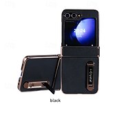 お買い得  サムスン用ケース-電話 ケース 用途 Zフリップ6 Z Flip 5 Z Flip 4 Z Flip 3 ウォレットカードケース スタンド付き 耐衝撃 レトロ風 仕上げ PUレザー