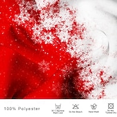 halpa Joulun kohtauksen asu-Christmas Miesten Lumihiutale Pukupaita Button Up paita Pitkähihainen Vapaa-aika Loma Juhla-iltavaatteet Arkikäyttö Kesä Kevät Syksy Kauluspaidat 3D-tulostus Valkoinen Rubiini