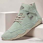 preiswerte Stiefeletten-lässige mintgrüne Stiefeletten für Herren – leichtes Schnürdesign mit bequemer Sohle für den Außenbereich und den Alltag
